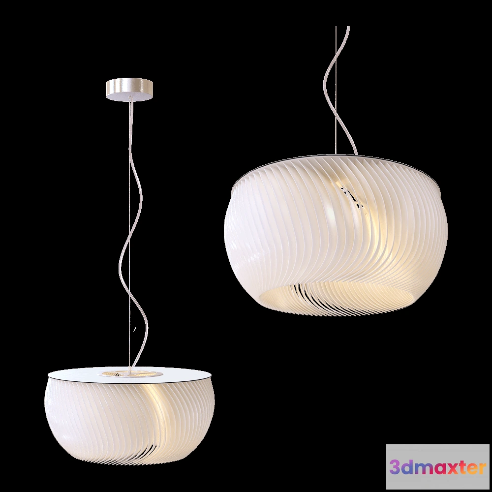 1655858 - ZZOK - Pendant lamp Milosh tendence 0870PL-1WH 3D Max