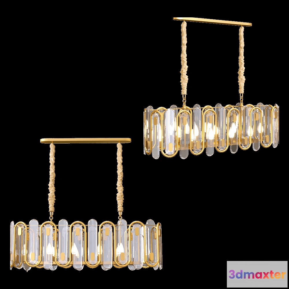 1655868 - ZZOK - Chandelier Milosh 0810CL-10GD 3D Max