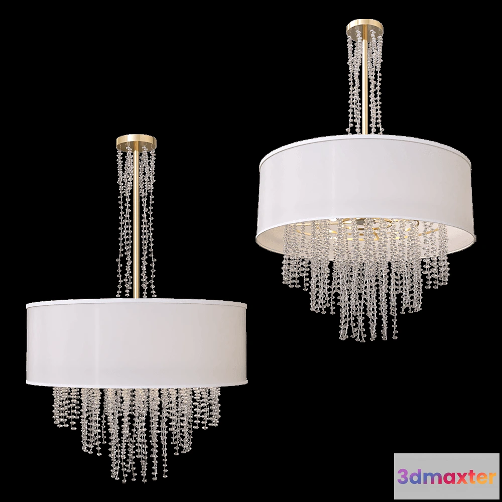 1655872 - ZZOK - Chandelier Milosh tendence 0865CL-5GD 3D Max