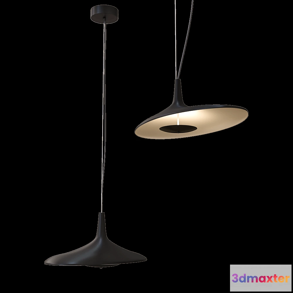 1655880 - ZZOK - Pendant lamp Milosh trend 0827PL-60BK 3D Max