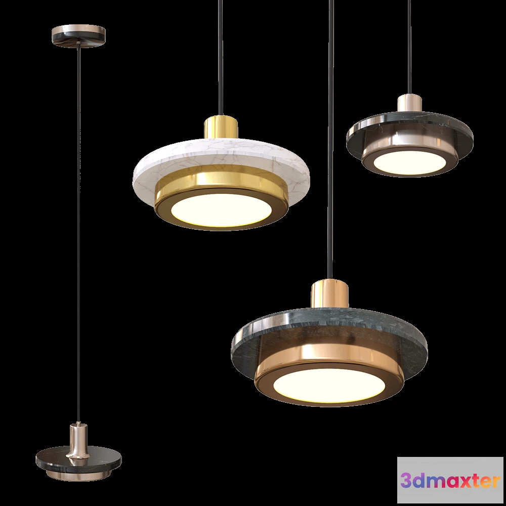 1655882 - ZZOK - Pendant lamp Milosh tendence 0797PL 3D Max