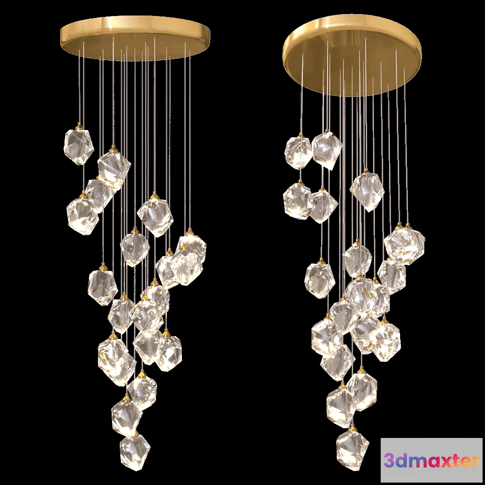 1655884 - ZZOK - Chandelier Milosh tendence 0794CL-20AB 3D Max