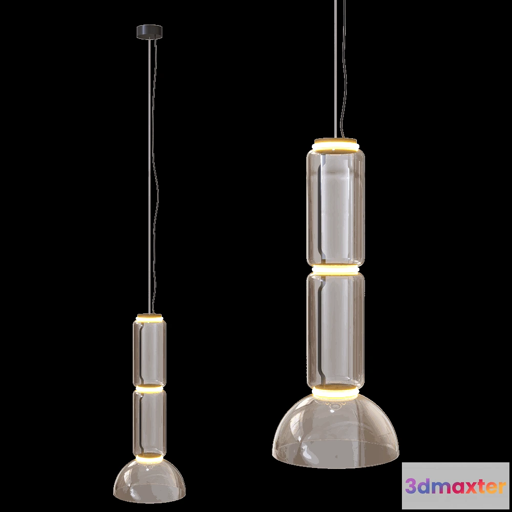 1655896 - ZZOK - Pendant lamp Milosh tendence 0749PLA-3BK 3D Max