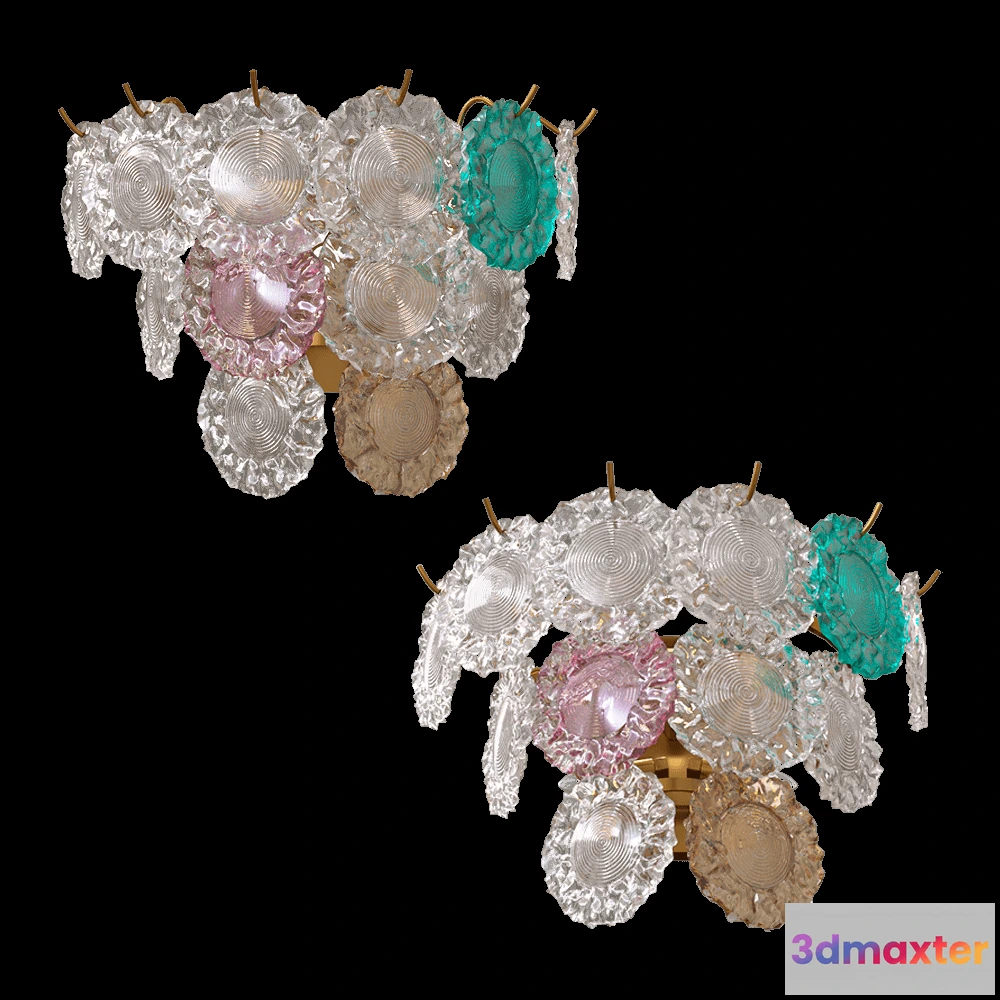 1655908 - ZZOK - Wall lamp PALMA 0529WL-5GD 3D Max