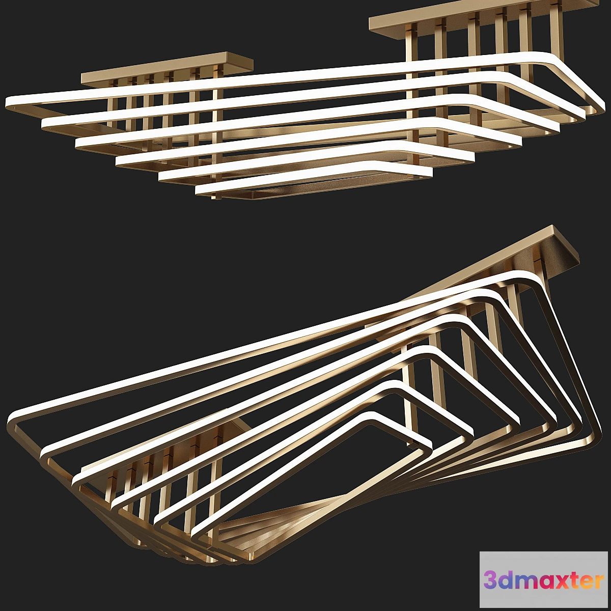 615045 - Dilan - Modern LED Twist Layer Ceiling Light