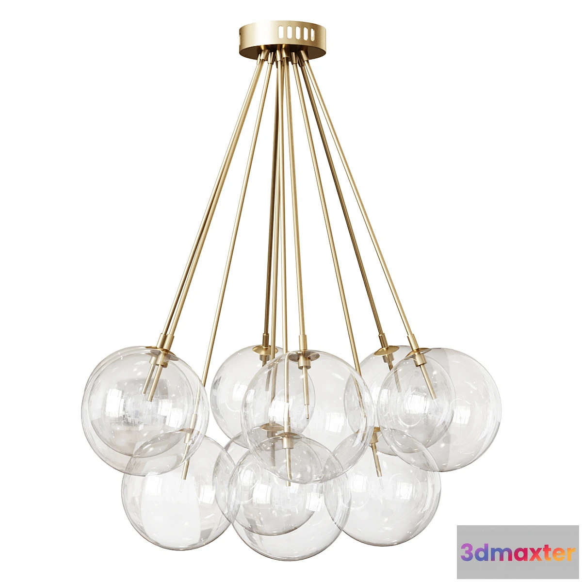 707510 - Eichholtz chandelier CEILING LAMP MOLECULE light fixture