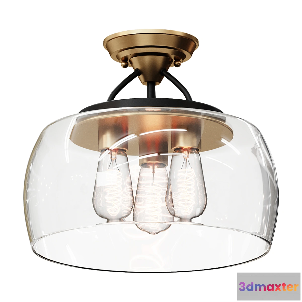 707552 - Chandelier MOD BOWL CEILING LIGHT - LARGE SKU FM19050 AB lamp