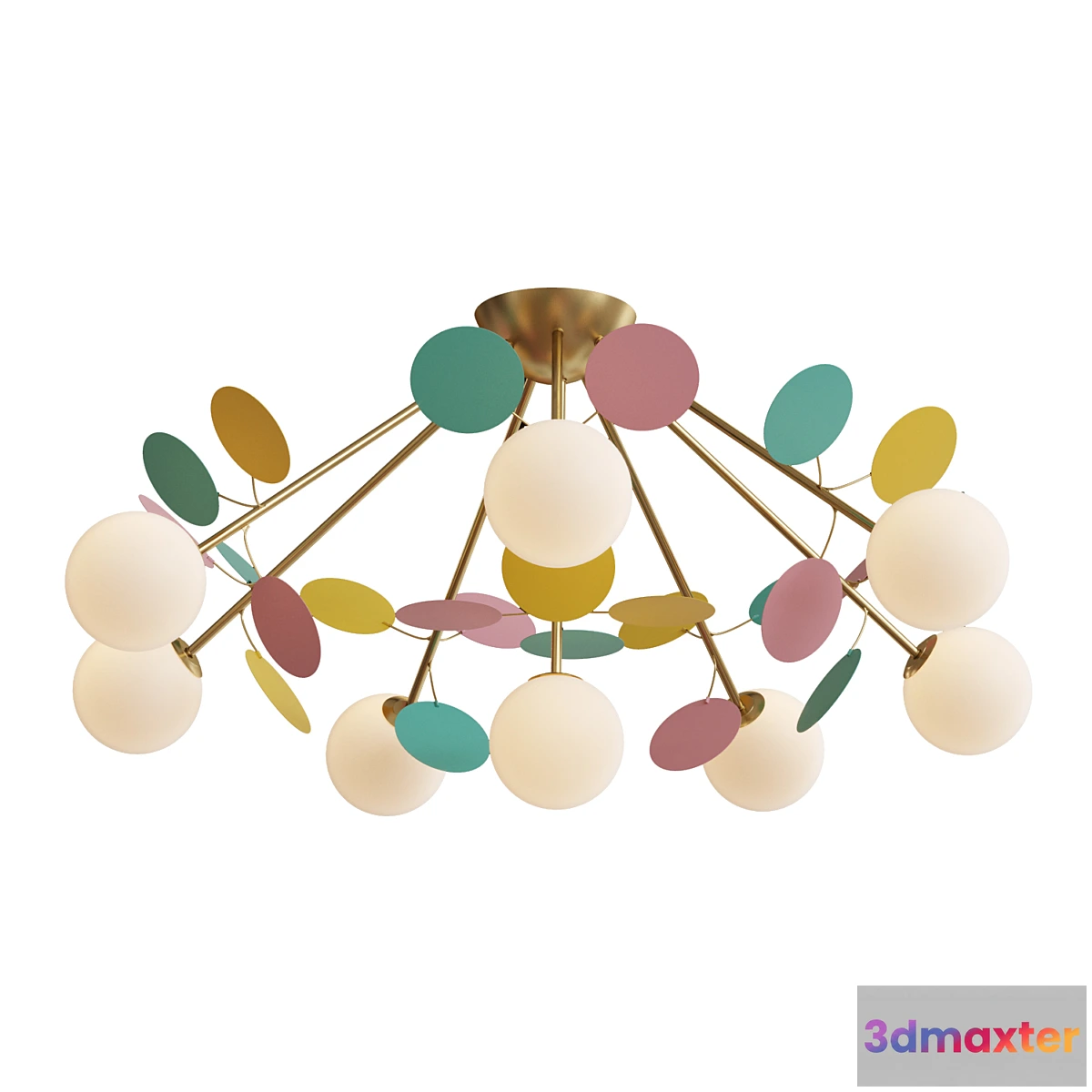 747153 - Ceiling chandelier for nursery Multy Bliss 2772-8P-53455 - No.2