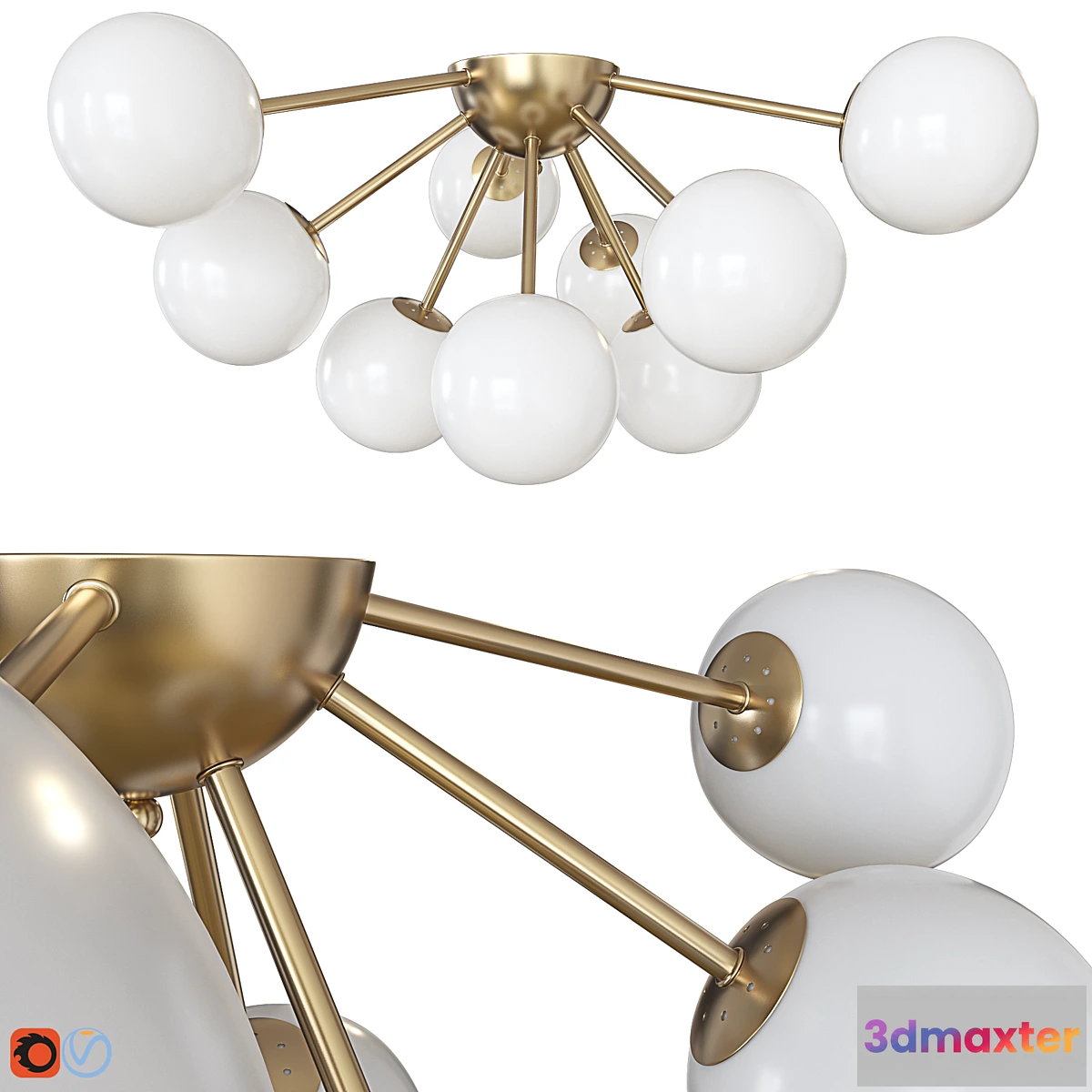 771695 - Ceiling lamp Freya Alexis - No.2