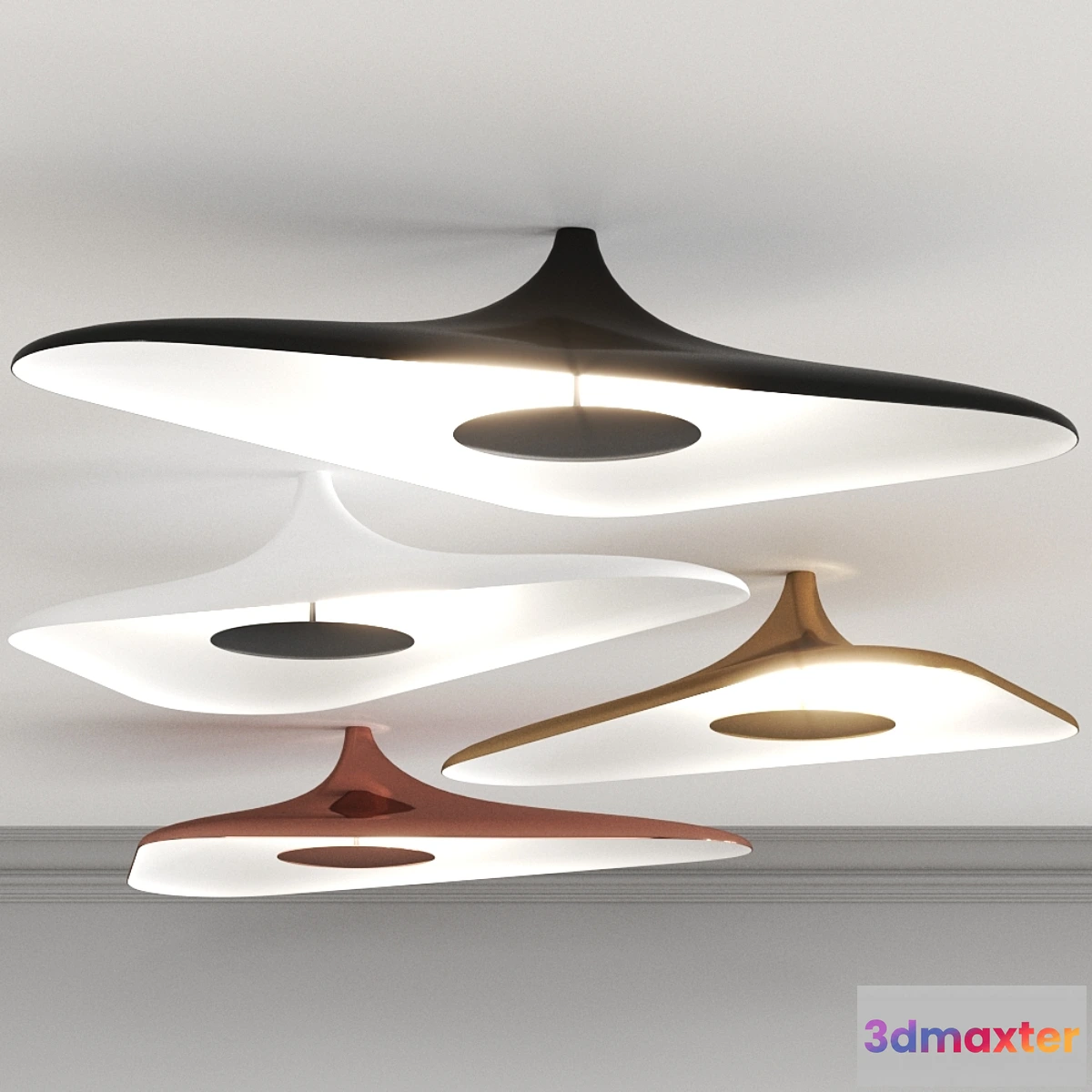 771705 - Luceplan Soleil Noir by Studio Odile Decq  Ceiling Light - No.2