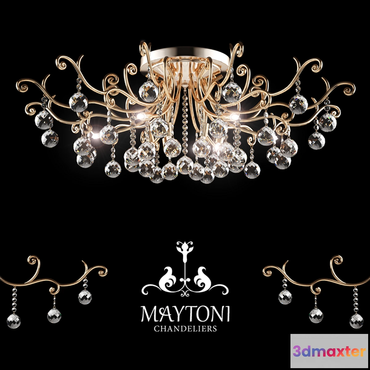 771731 - Chandelier Maytoni DIA760-12-G - No.2