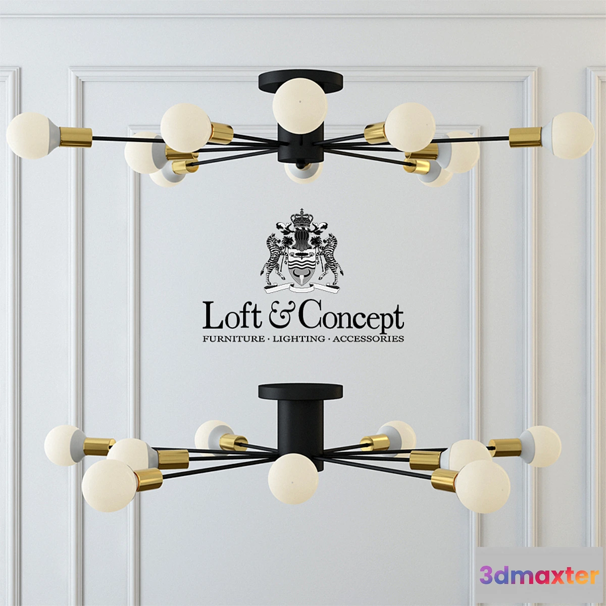 838860 - Lamp bubble stik black chandelier - No.6