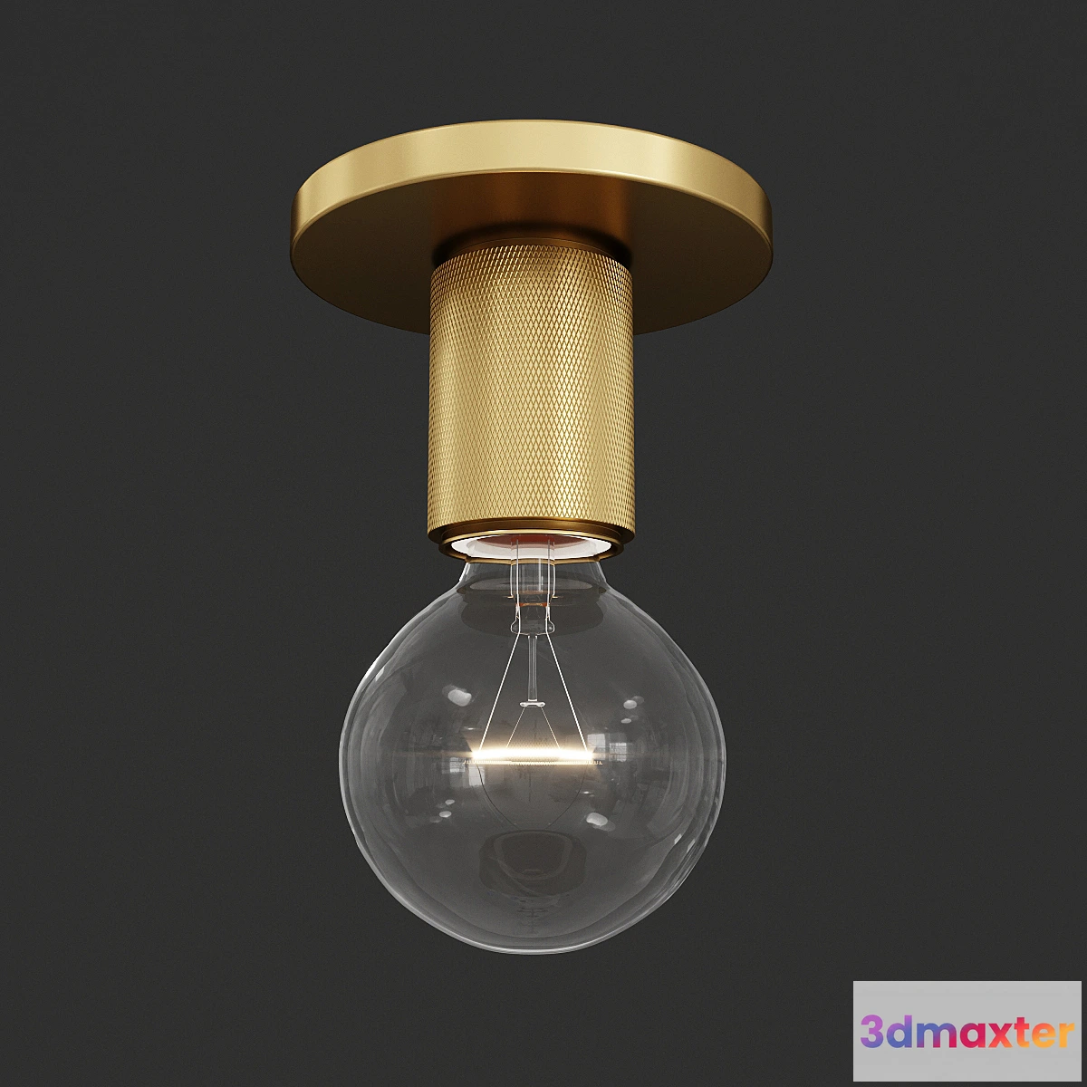 838862 - RH Utilitaire Socket Flushmount Brass