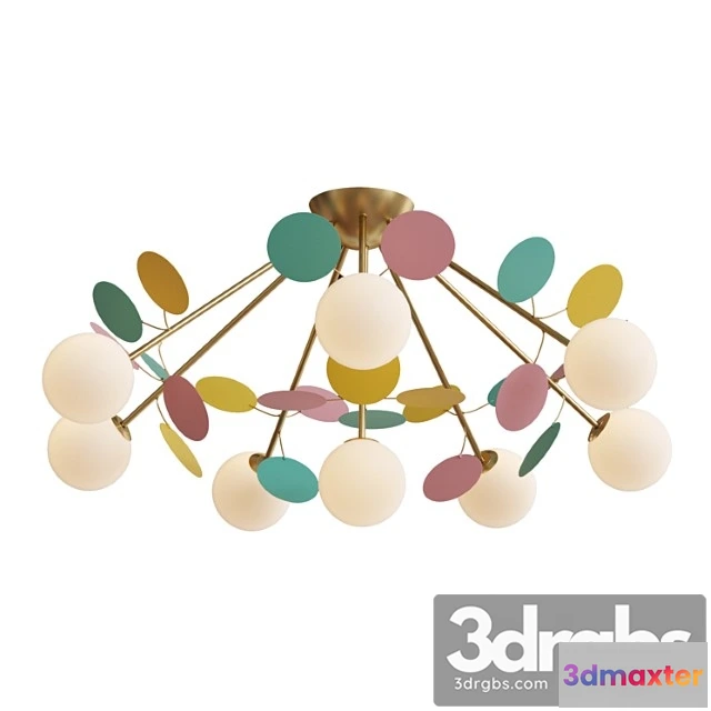 982038 - Childrens Ceiling Chandelier Multi Bliss 2772 8p 53455 1