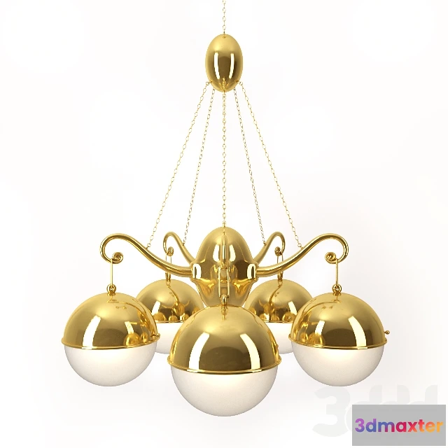 1080944 - Five Arm Chandelier by Josef Hoffmann - 214501