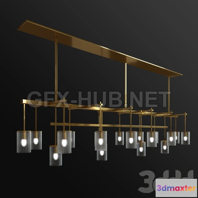 1081988 - Gold chandelier - 215545