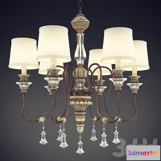 1082086 - GRAMERCY HOME - ASTRID CHANDELIER CH108-6-AKD - 215643