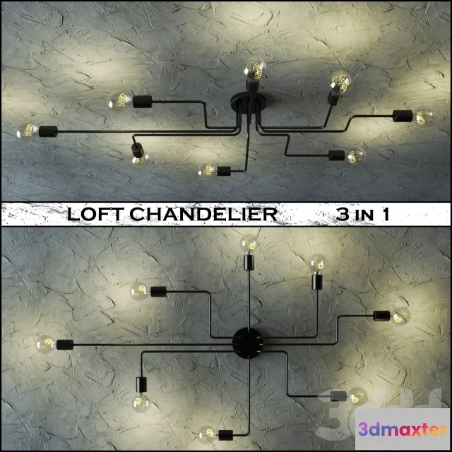 1085522 - LOFT CHANDELIER 3 in 1 - 219079