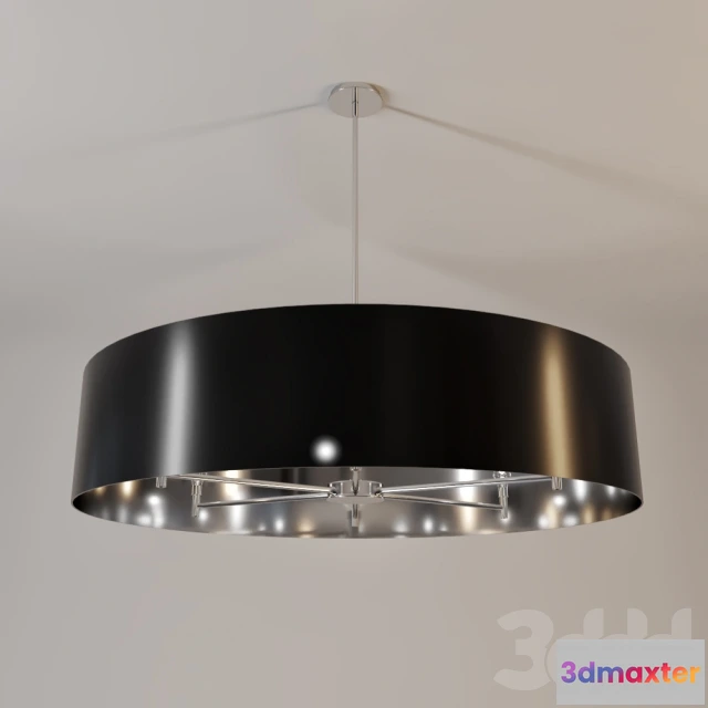 1086422 - Metal + Linen Chandelier - 219979