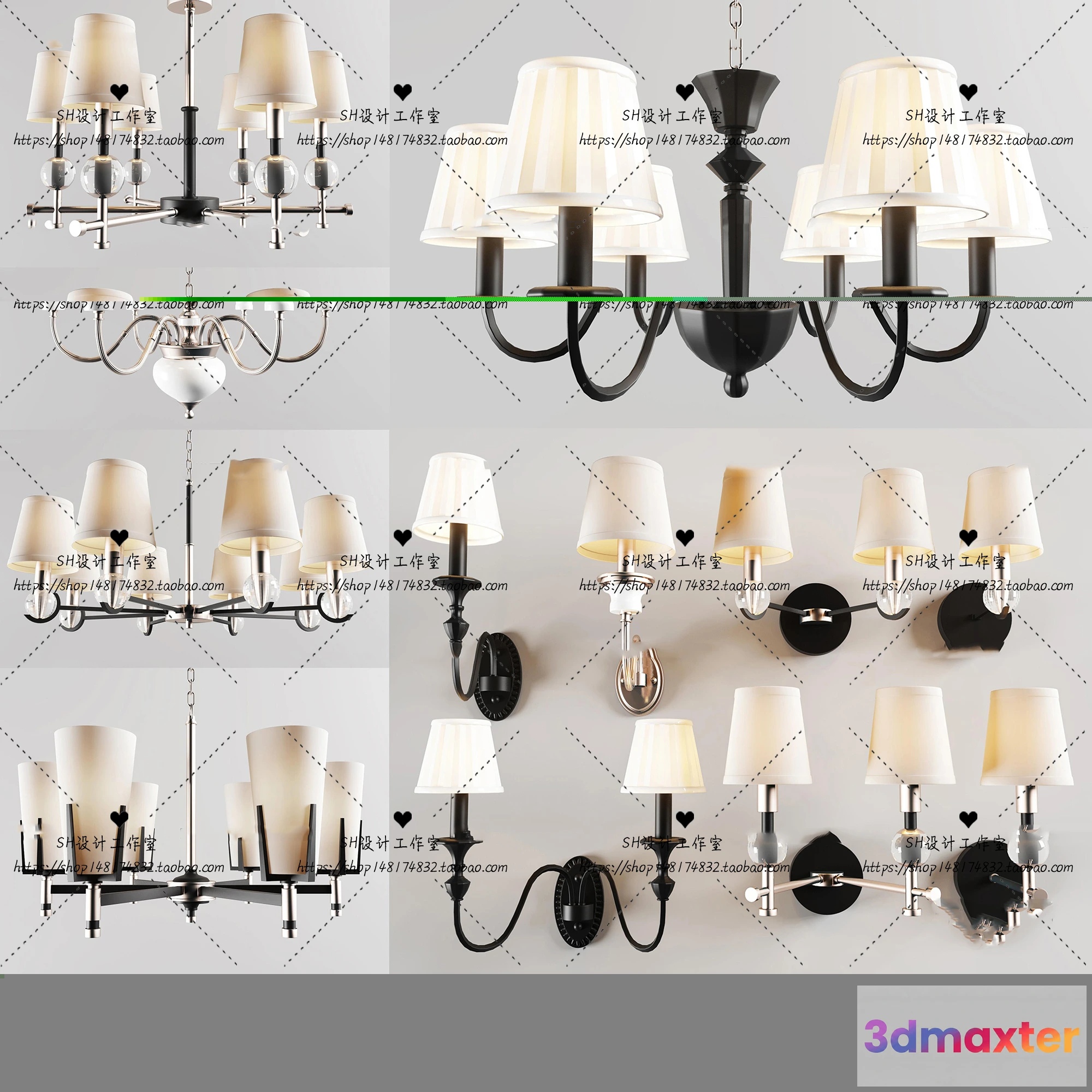 1138574 - Lights - Chandelier 3D Models - 0117