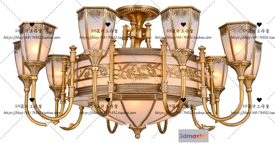 1138598 - Lights - Chandelier 3D Models - 0129