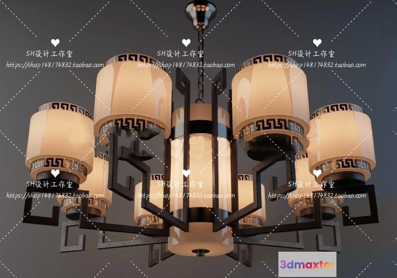 1140032 - Lights - Chandelier 3D Models - 0846