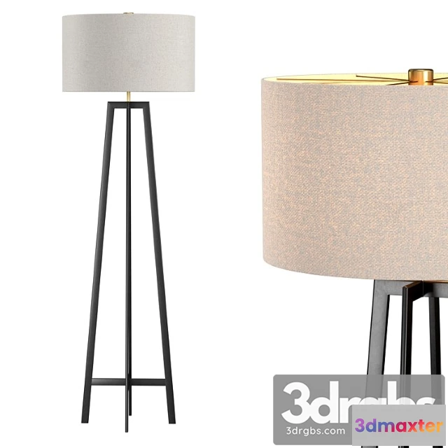 1044880 - Castillo black floor lamp