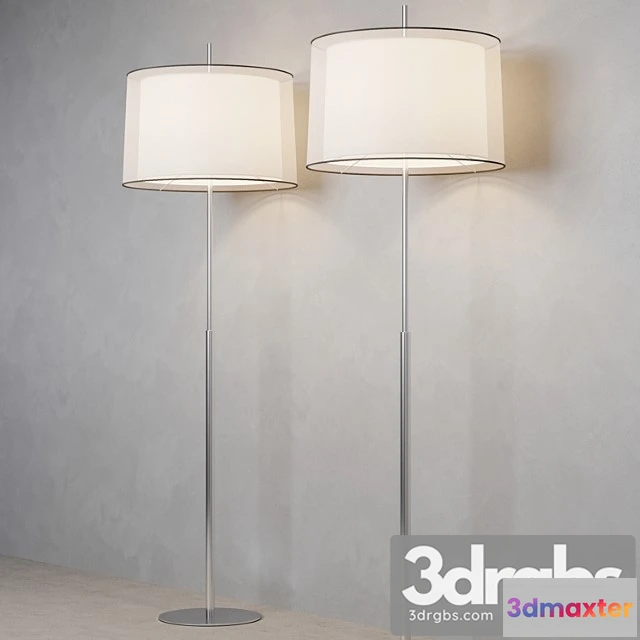 1044968 - Faro saba matt nickel floor lamp