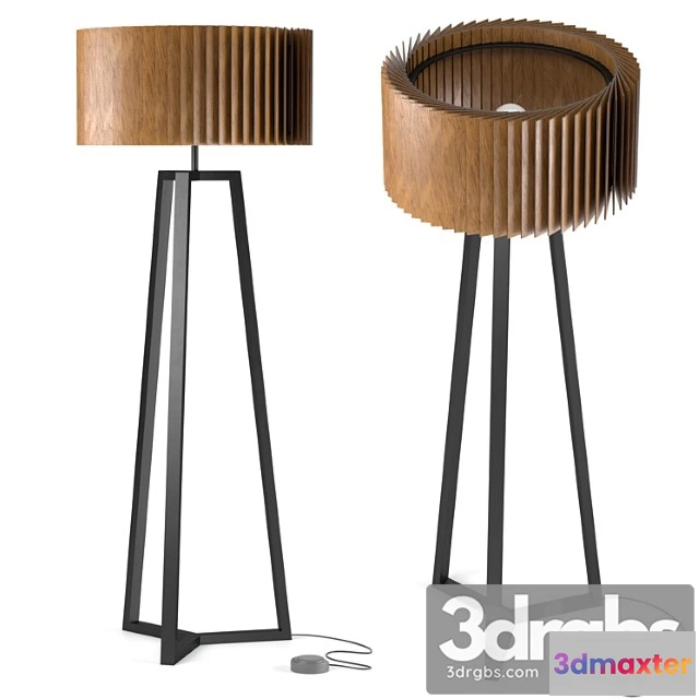 1045112 - Floor lamp woodled rotor