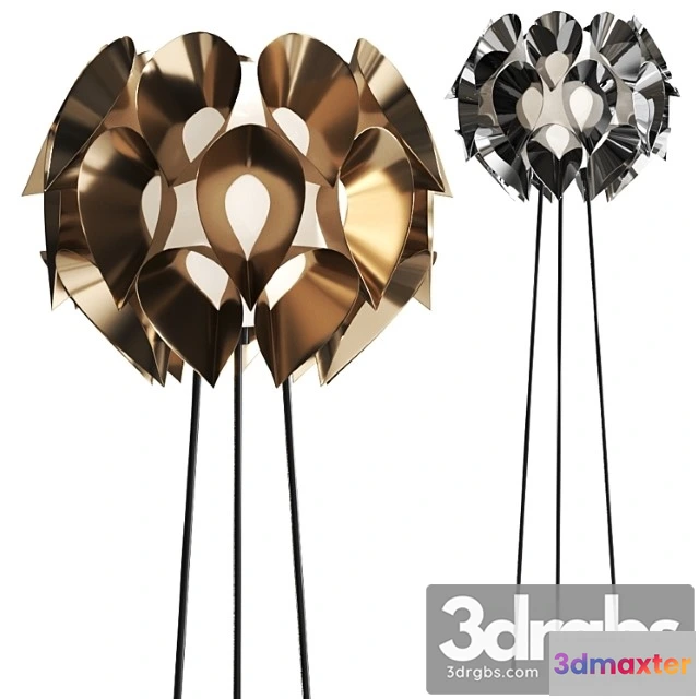 1045124 - Flora pewter by slamp floor lamp
