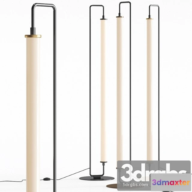 1045300 - Linear metal led floor lamp tube