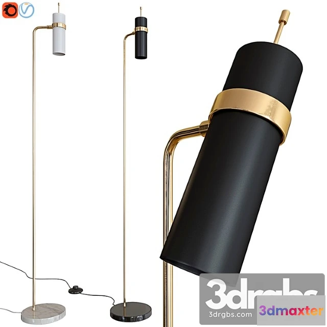 1045304 - Liseuse laiton et marbre isaure