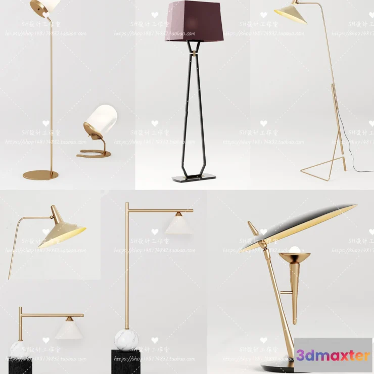 1140290 - Floor Lamps - 3D Models - 0001
