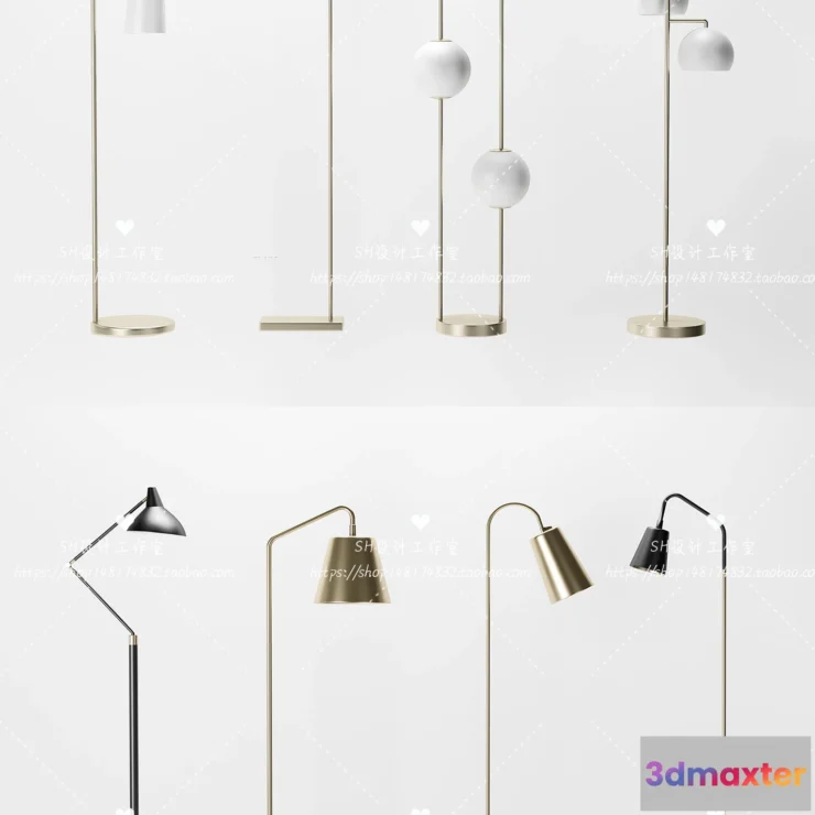 1140306 - Floor Lamps - 3D Models - 0009