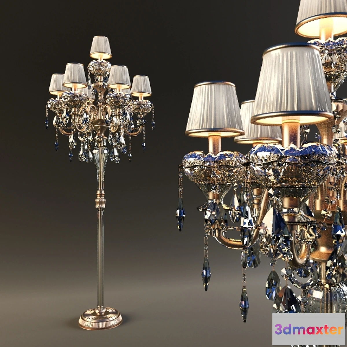 1267410 - Floor lamp in a classic style 3D Max
