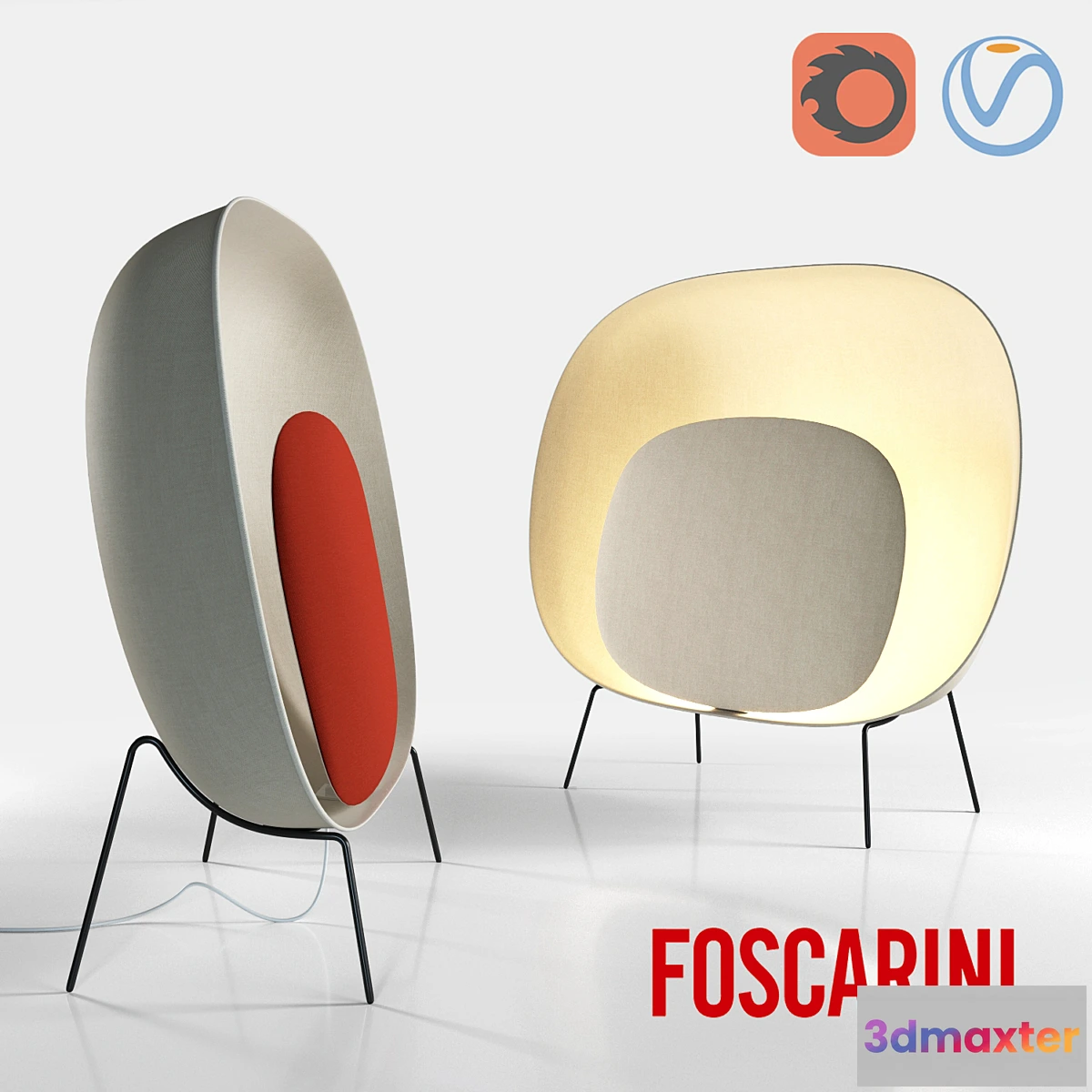 1284082 - Floor lamp Stewie by Foscarini - No.2 3D Max