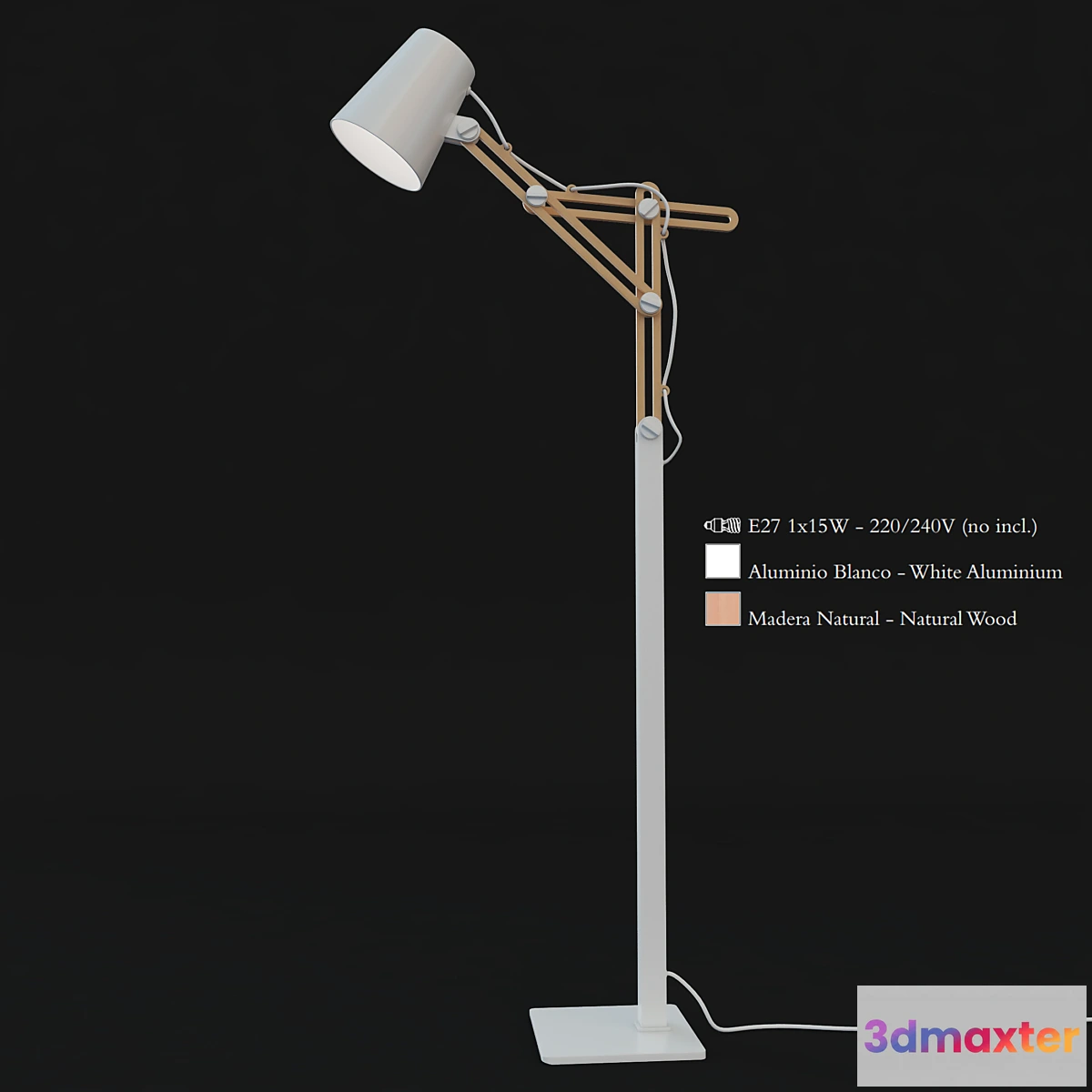 1288348 - Mantra Looker Floor Lamp 3D Max