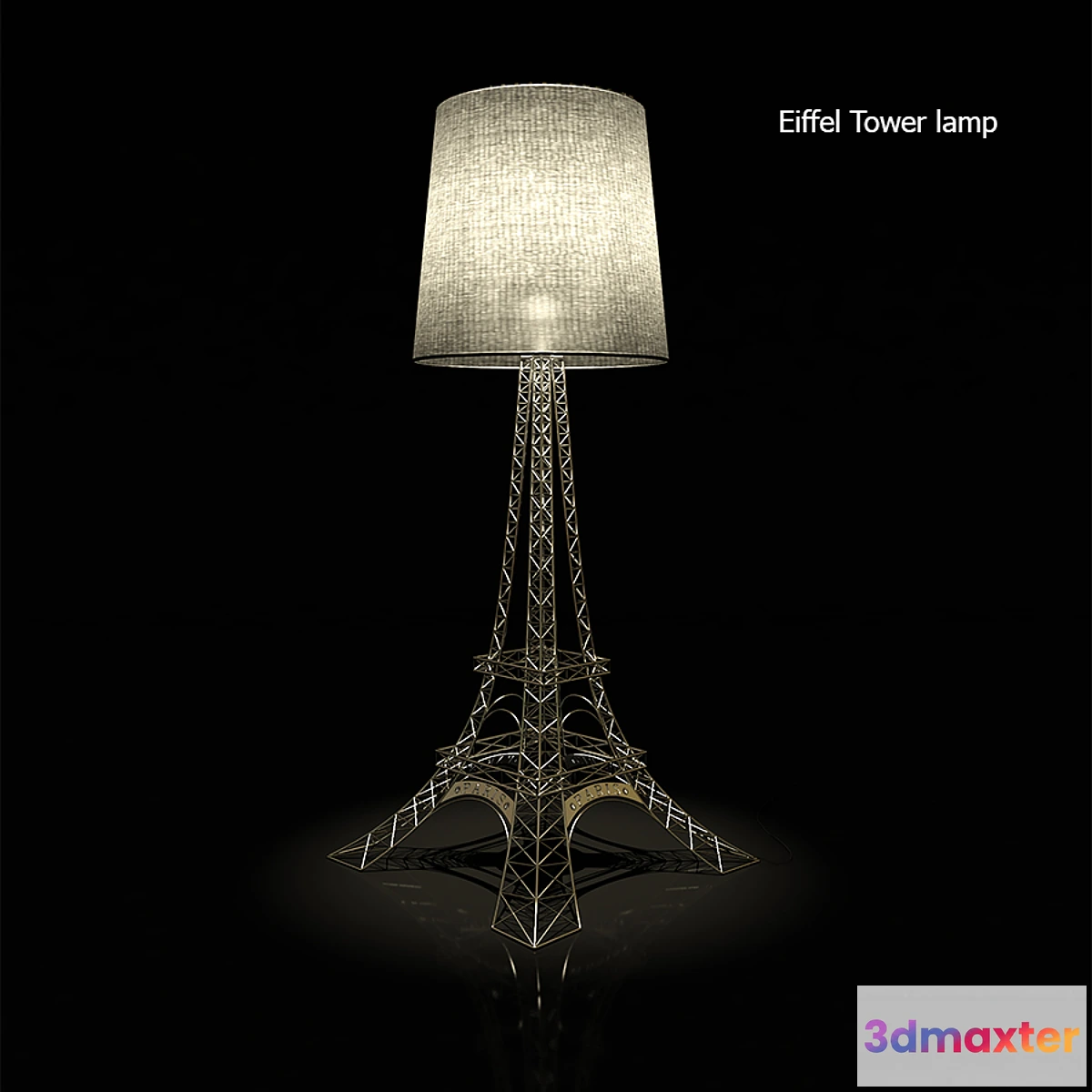 1293627 - Eiffel Tower Lamp 3D Max