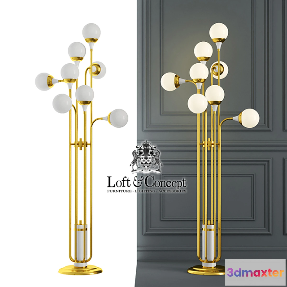 1295241 - Floor lamp Delightfull Stamen 3D Max