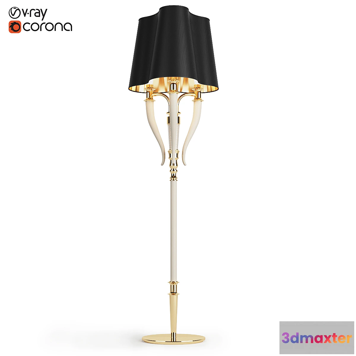 1296174 - Visionnaire Esmeralda Floor Lamp 3D Max