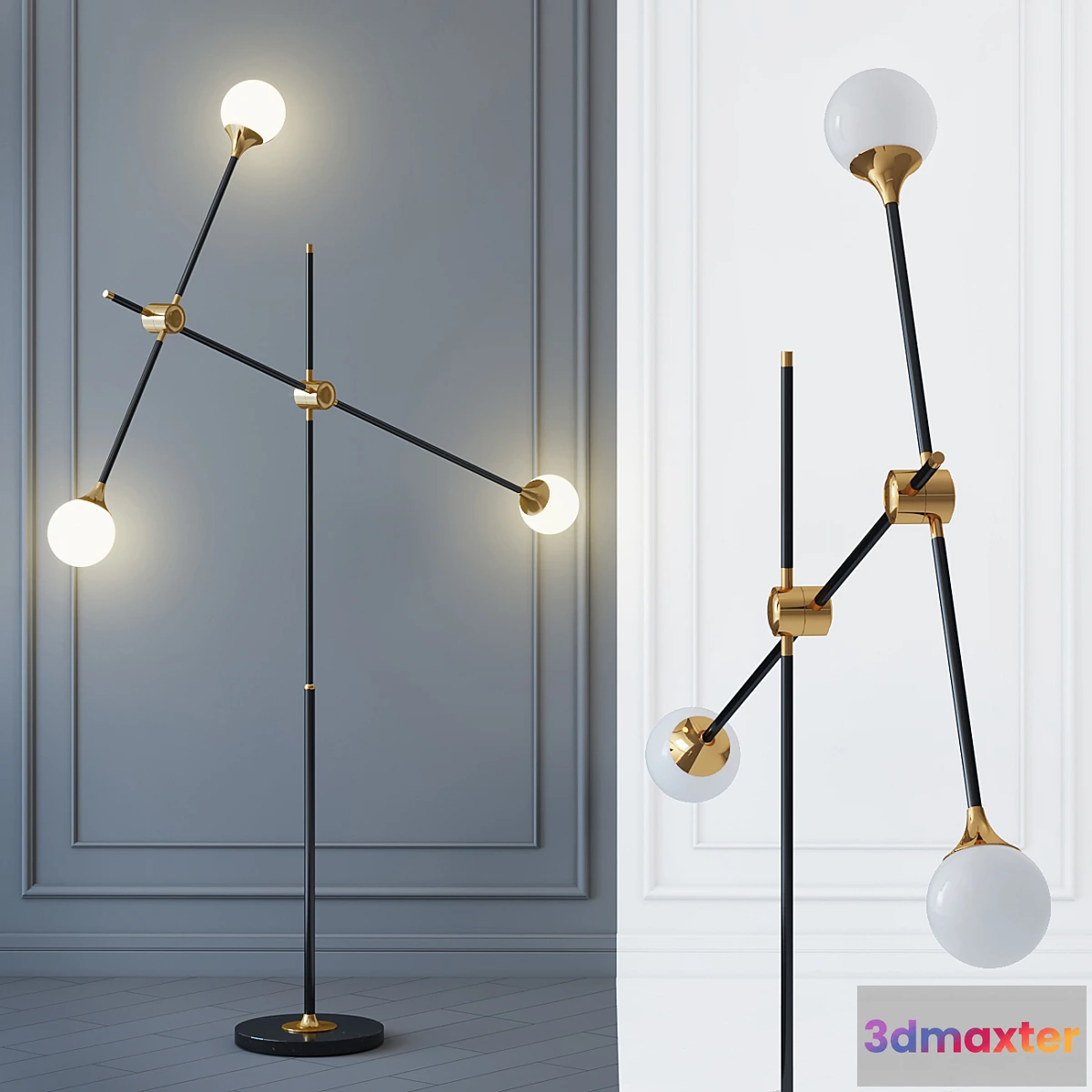 1298297 - Floor lamp Baton FLOR LAMP 3 3D Max