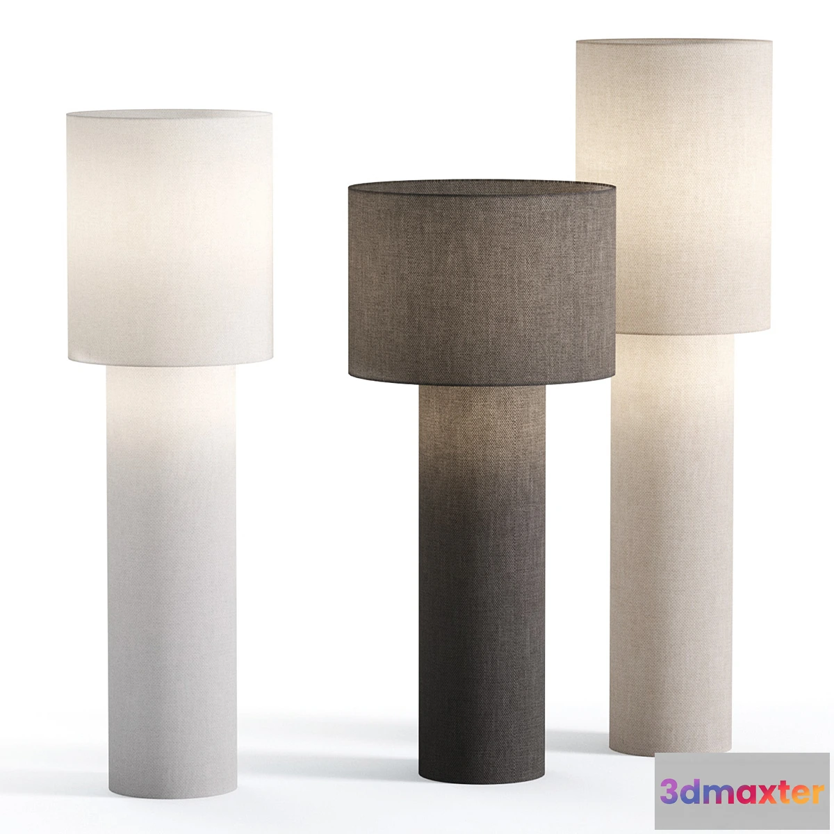 1299986 - Foscarini for Diesel Pipe Floor Lamps 3D Max