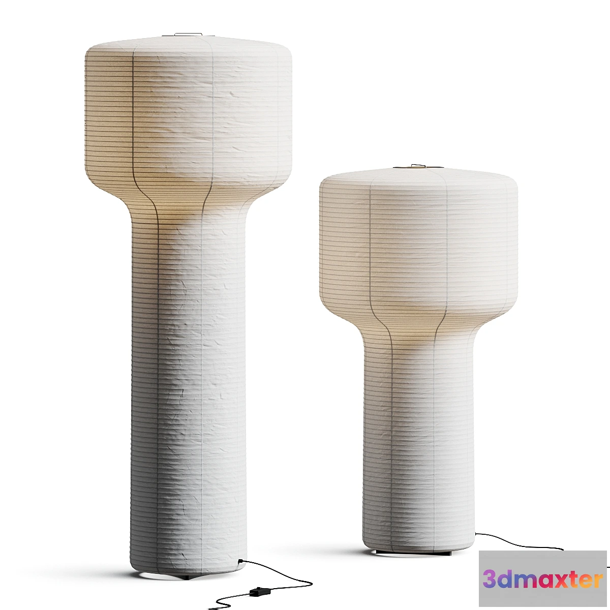 1302877 - Time & Style Tourou Floor Lamps - No.2 3D Max