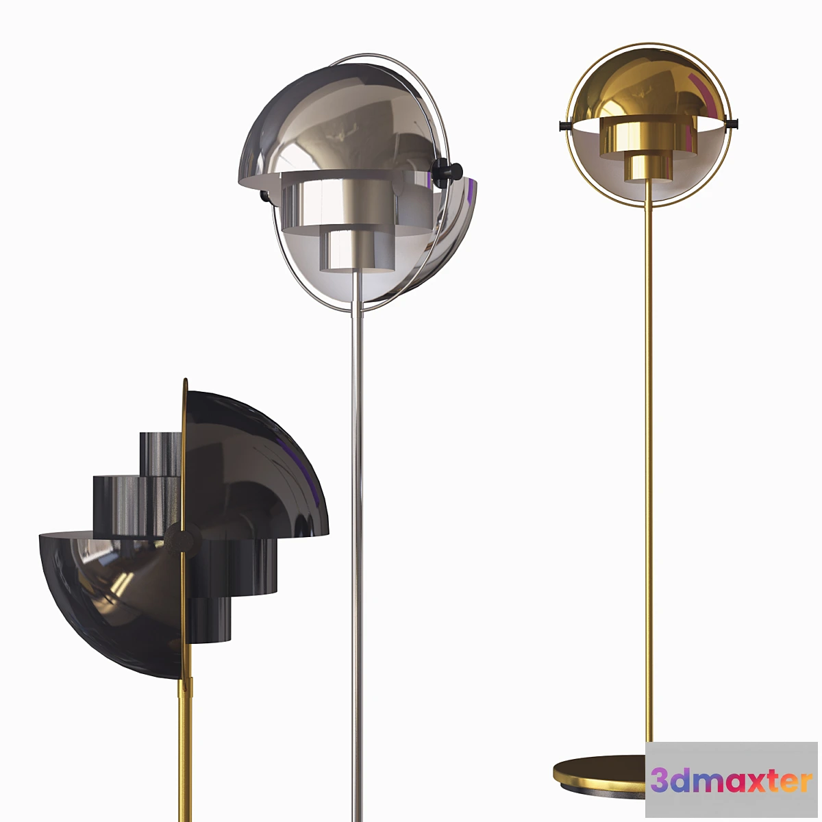 1304246 - Multi Lite Floor Lamp Gubi 3D Max