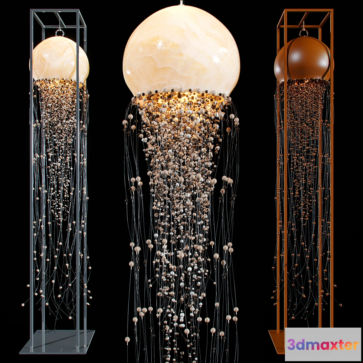 1312078 - Chandelier and floor lamp JELLYFISH 3D Max
