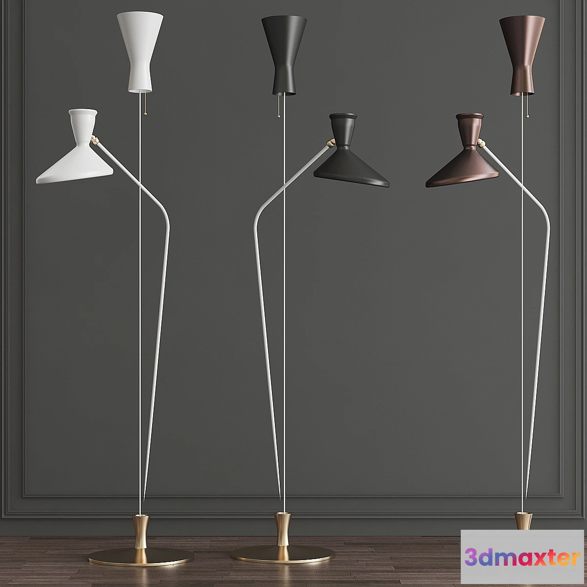 1312276 - AUSTEN DUAL FUNCTION FLOOR LAMP 3D Max