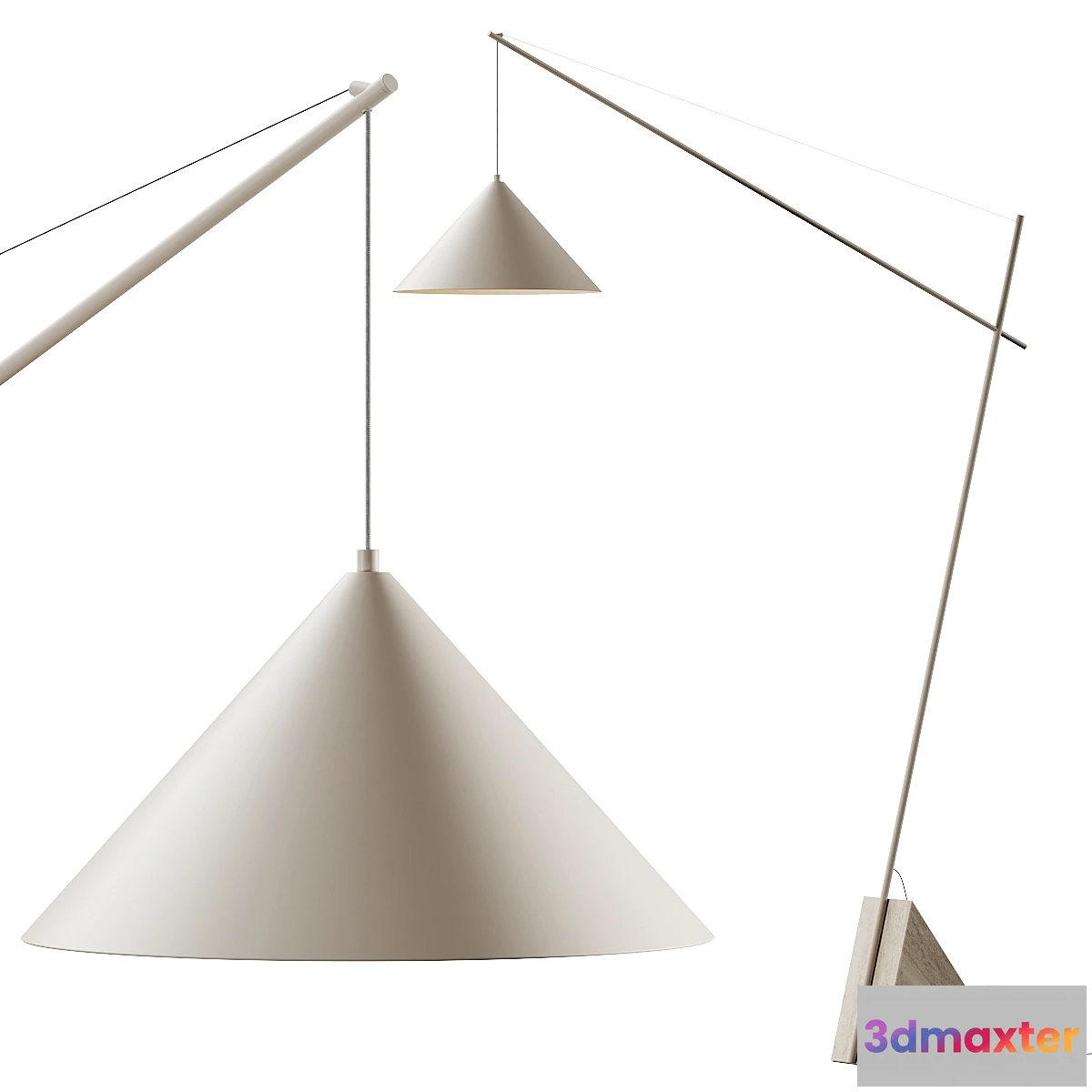 1313988 - Westwing Collection Reyna Floor Lamp - No.2 3D Max