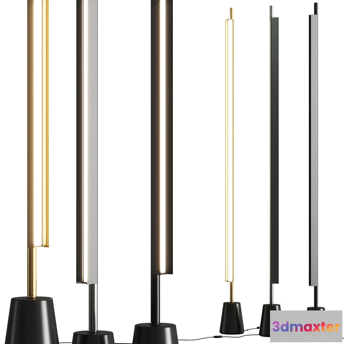 1315070 - Luceplan Compendium Floor Lamps 3D Max