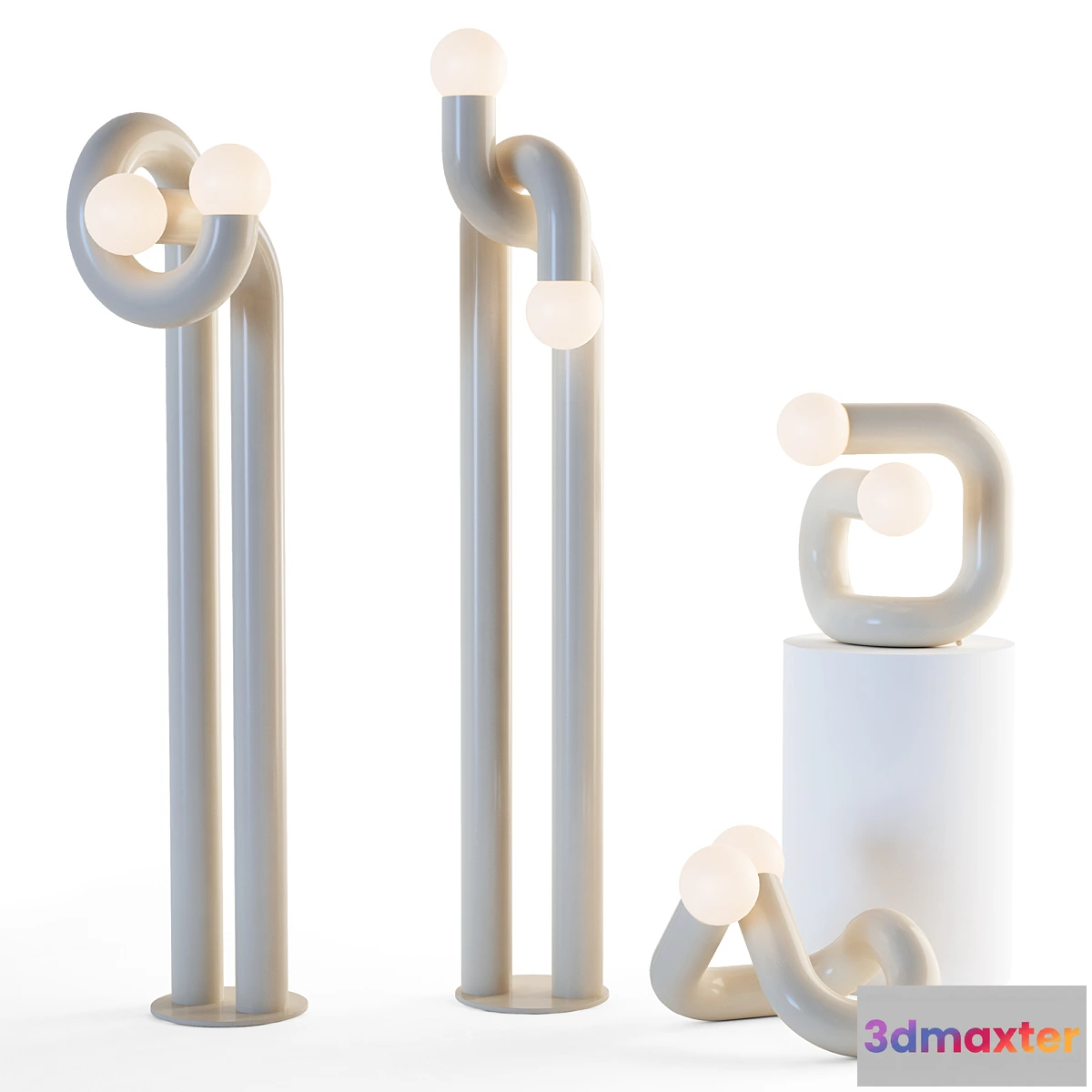 1317463 - Axel Chay LAMPADAIRE set - No.2 3D Max