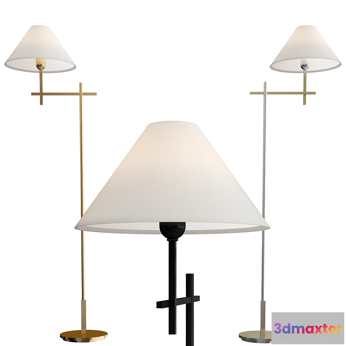 1321814 - Hackney Bridge Arm Floor Lamp - No.2 3D Max